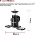thumbnail image 3 of Raywowo Metal Camera Wall Mount, 360°Adjustable Security Camera Bracket with 1/4" Screw & 5/8" Stud, Indoor Outdoor Wall/Tree/Ceiling Mount for Arlo, Eufy Camera & Monitor & Speaker & VR Base Station, 3 of 7