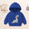 thumbnail image 2 of TOWED22 Toddler Girls Boys Graphic Long Sleeve Pullover Top Hoodie Sweatshirt with Pocket,Blue,5-6 Y, 2 of 7