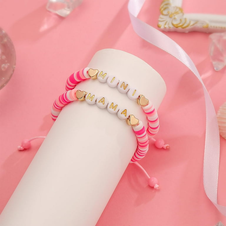 Apsvo Cute Mother Daughter Bracelets, Mommy and Me Bracelets, Mama