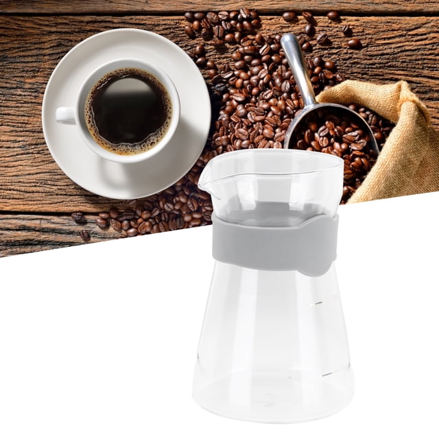High Borosilicate Glass Pour Over Coffee Maker Kettle With Scales