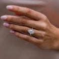 thumbnail image 3 of solitaire jewels 3CT Pear Moissanit Art Deco Engagement Ring For Women, 18K White Gold, 3 of 8
