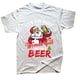 thumbnail image 1 of Camisetas navideñas de Papá Noel bebiendo cerveza, ropa informal de algodón con gráfico de estilo veraniego, camiseta de manga corta para regalos de cumpleaños, 1 of 4