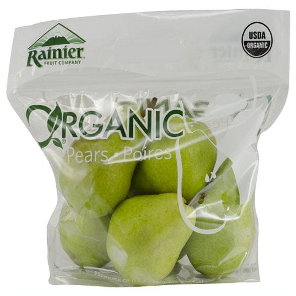 Fresh Organic Bartlett Pears, 2 lb Bag