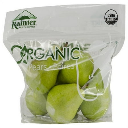 Fresh Organic Bartlett Pears, 2 lb Bag