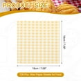 thumbnail image 2 of Uxcell Wax Paper Sheets for Food Grease Resistant Sandwich Wrapping Paper Checkered Yellow White 7.09'' x 7.09'', 2 of 7