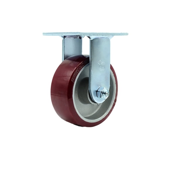 5 Inch Poly on Aluminum Wheel Rigid Caster with Ball Bearing Service Caster