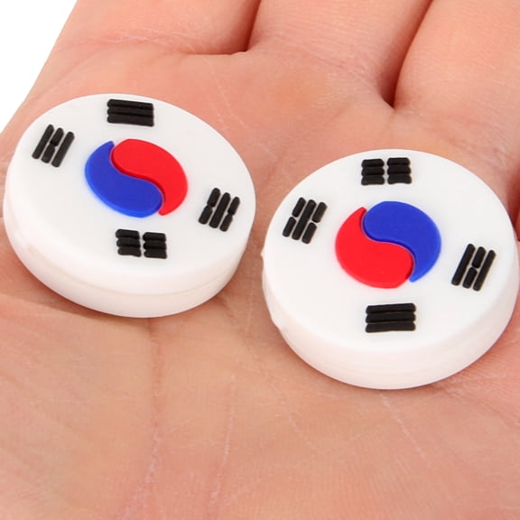 CIMAXIC 5-Pack Tennis Racket Dampeners Round Silicone Shock Absorbers for Tennis Racquets