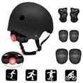 thumbnail image 3 of Protective Gear,Roller Pads Wrist Adjustable Kids Knee Pads Set 7 In 1 Kids 7 In Helmet Pads Helmet And Pads 1 Helmet Set Pad Set Rookin Pad Set 7 Adjustable 7 1, 3 of 7