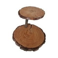 thumbnail image 4 of GHYJPAJK Soportes para tartas de boda de 3 niveles de madera maciza, color natural, 4 of 8