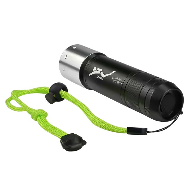 Moyic Linterna de buceo Fuente de alimentación de la Cuerda de muñeca LED Linterna de sujeción Linterna de buceo a prueba de agua con Iluminación novedosa Moyic HA022137-00