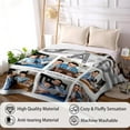 thumbnail image 2 of AISENIN Custom Photo Blanket Personalized Gifts with Photo Text Made in USA Customized Blankets Present for Dad Mom Couple Friend for Christmas Birthday, 2 of 5