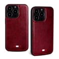thumbnail image 1 of Allytech Slim Case for iPhone 11 Pro Max, Lightweight Business Vegan PU Leather Elegant TPU Edge Soft Anti-Slip Scratch Resistant Hard PC Back Cover for iPhone 11 Pro Max (2019) 6.5", Red, 1 of 9