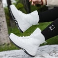 thumbnail image 4 of POROPL Womens Snow Boots Mid Calf Winter Fleece Shoes,Boots for Saving Size 8.5, 4 of 9
