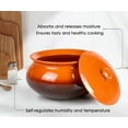 thumbnail image 5 of STP GOODS Traditional Natural Clay Stoneware Soup Tureen with Lid and Wooden Trivet 2.6 Qt (2.5 L) Handmade Oven Cooking Pot Casserole Tureen Stoneware Clay Pot Clay Cookware, 5 of 12