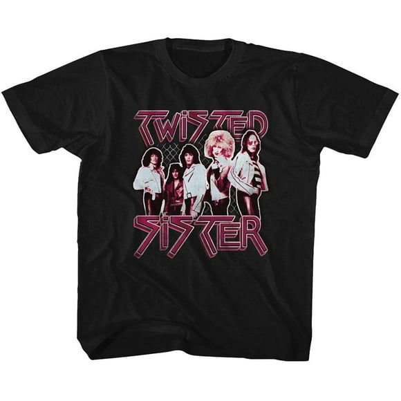 T-Shirt Jeunesse Twisted Sister Pretty In Pink Black