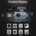 thumbnail image 4 of HLONK Dash Cam 1.97inch HD 1080P Front Inside Rear 3 Channel Car Camera Recorder with Night Vision 130° Wide Angle View Continuous Loop Recording Motion Detection G-Sensor 32GB Support N, 4 of 9