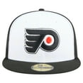 thumbnail image 2 of Men's New Era White/Black Philadelphia Flyers Repeat Two-Tone 59FIFTY Fitted Hat, 2 of 5
