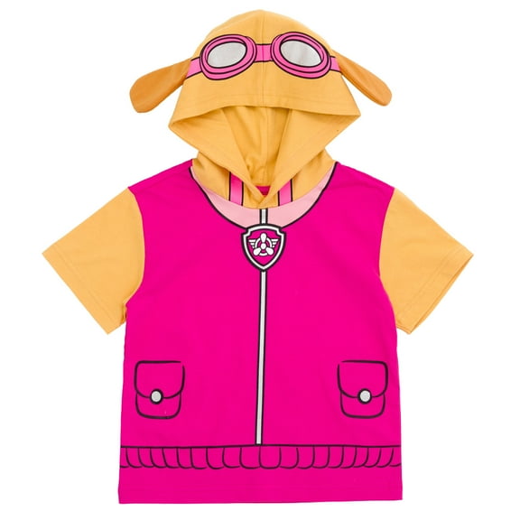 Paw Patrol Skye Hooded Matching Family Cosplay T-Shirt Toddler to Big Kid