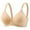 Beige, variant on Sevevn Woman Color Comfortable Hollow Out Perspective Bra Underwear No Rims Black 38 Gift for Girls