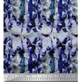 thumbnail image 1 of Soimoi Purple Cotton Duck Fabric Abstract Tie-Dye Fabric Prints By Yard 44 Inch Wide, 1 of 3