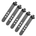 thumbnail image 1 of Esquirla 5x Reusable Cable Organizer Cord Management Multipurpose Silicone Cable Ties Black, 1 of 8