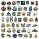 thumbnail image 3 of 50 Uds s de Camping s de aventura s de naturaleza viajes senderismo impermeable adultos adolescentes para equipaje portátil bi SM SunniMix Pegatinas Naturaleza, 3 of 8
