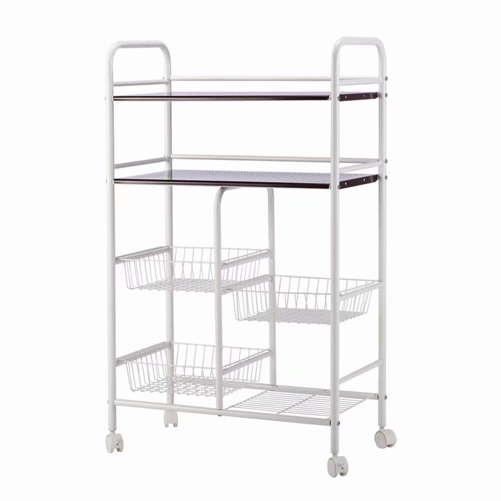 Details about   5 Tier Shelf Adjustable Wire Metal Shelving Rack w/Rolling Home Storage Cart