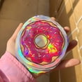 thumbnail image 1 of 10 bolsas holográficas iridiscentes de Mylar con forma de donut  Bolsas de almacenamiento con cierre de cremallera resellables impermeables y a prueba de olores for dulces, galletas, tabaco y regalos, 1 of 4