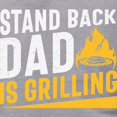 thumbnail image 3 of CafePress - Stand Back Dad Is Grilling Men's Deluxe T Shirt - Mens Tri-blend T-Shirt, 3 of 4