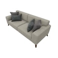 thumbnail image 3 of Enza Home Netha 2-Seater Comfort Wood & Fabric Sofa in Cream, 3 of 3