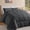 Gray, variant on Aquzin Comforter Queen Size, All Season Quilted Down Alternative Duvet Insert with Corner Tabs, Machine Washable Microfiber Bedding, Navy