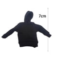 thumbnail image 7 of Rushawy 1/12 Male Figure Hoodies Clothing for 6inch Male Action Figures Body Costume Black, 7 of 7