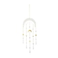 thumbnail image 2 of WWV Moon Macrame Dreamcatcher Suncatcher with Crystal Prisms Boho Wall Hanging Decor for Bedroom Window Nursery Living Room Home Gift, Gift for Family, 2 of 7