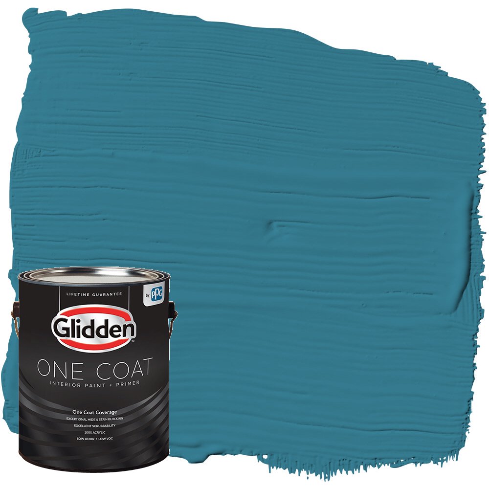 Glidden One Coat Interior Paint and Primer, Adventure / Blue, 1 Gallon