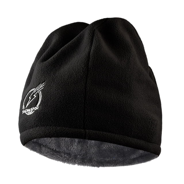 Gorro de invierno resistente al viento, cómodo, suave, grueso y con forro de felpa para clima frío. Sombrero negro