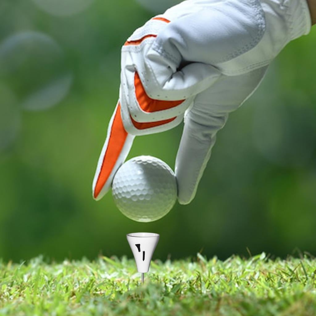 Yihuala Golfs Putting Greens Tees Sign Green Marking Tool Golfs Putting Practicing Tees Base for Golfs Accessories Easy to Use