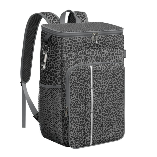 Dynamic Animal Print Cooler Backpack - 20L Insulated Soft Cooler for Camping, Hiking & Parties, High-Capacity & Portable