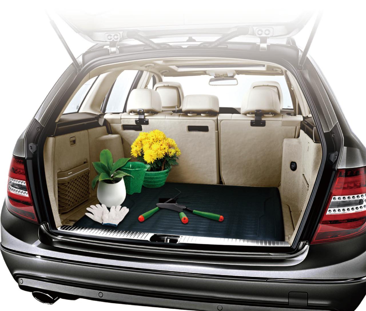 Auto Drive Universal Cargo Mat, Black, Trim-to-Fit photo 4