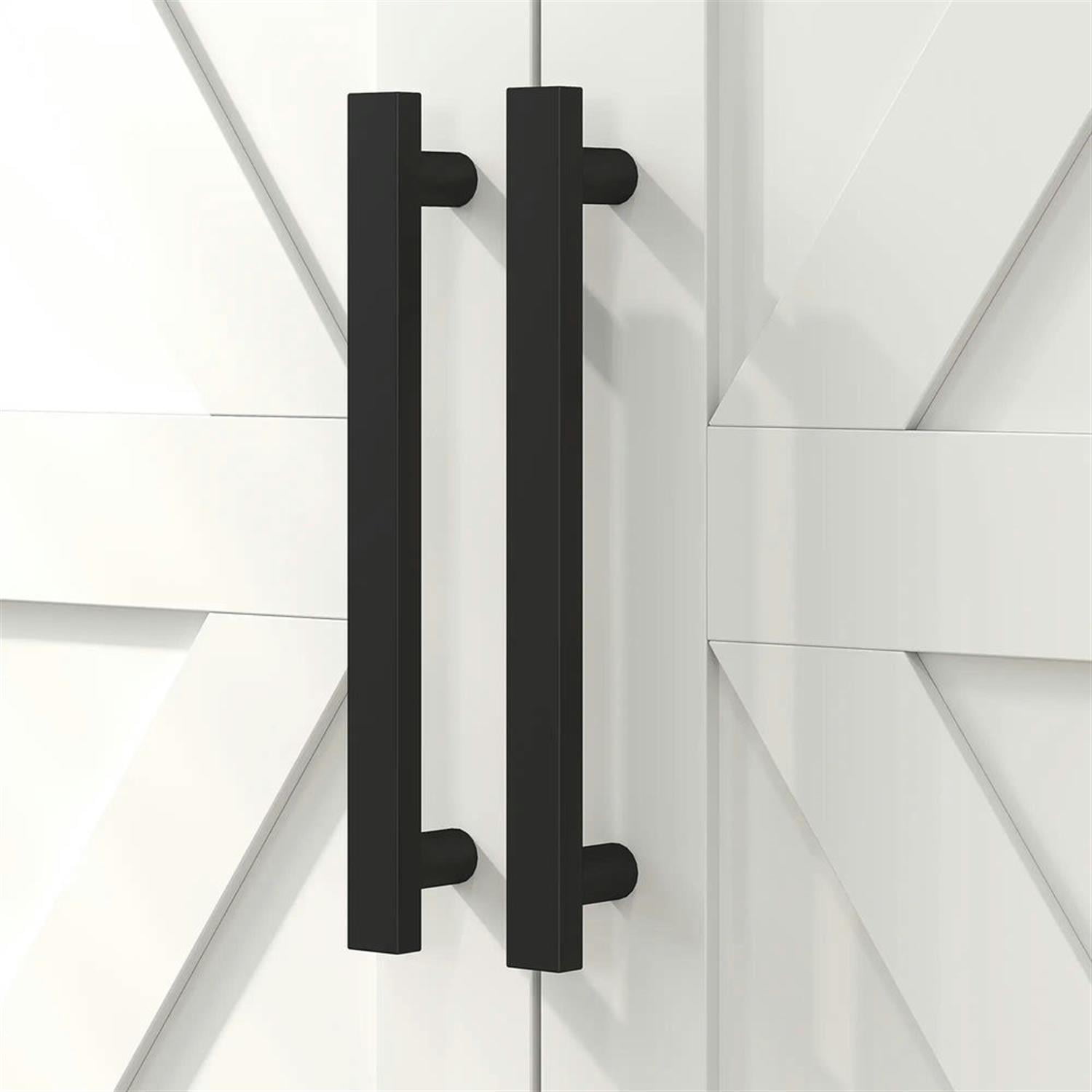 Demi Bonn 43" Farmhouse Bathroom Floor Cabinet, Freestanding Storage Cabinet with Adjustable Shelf and 4 Doors, for Living room, Entryway, Kitchen, White