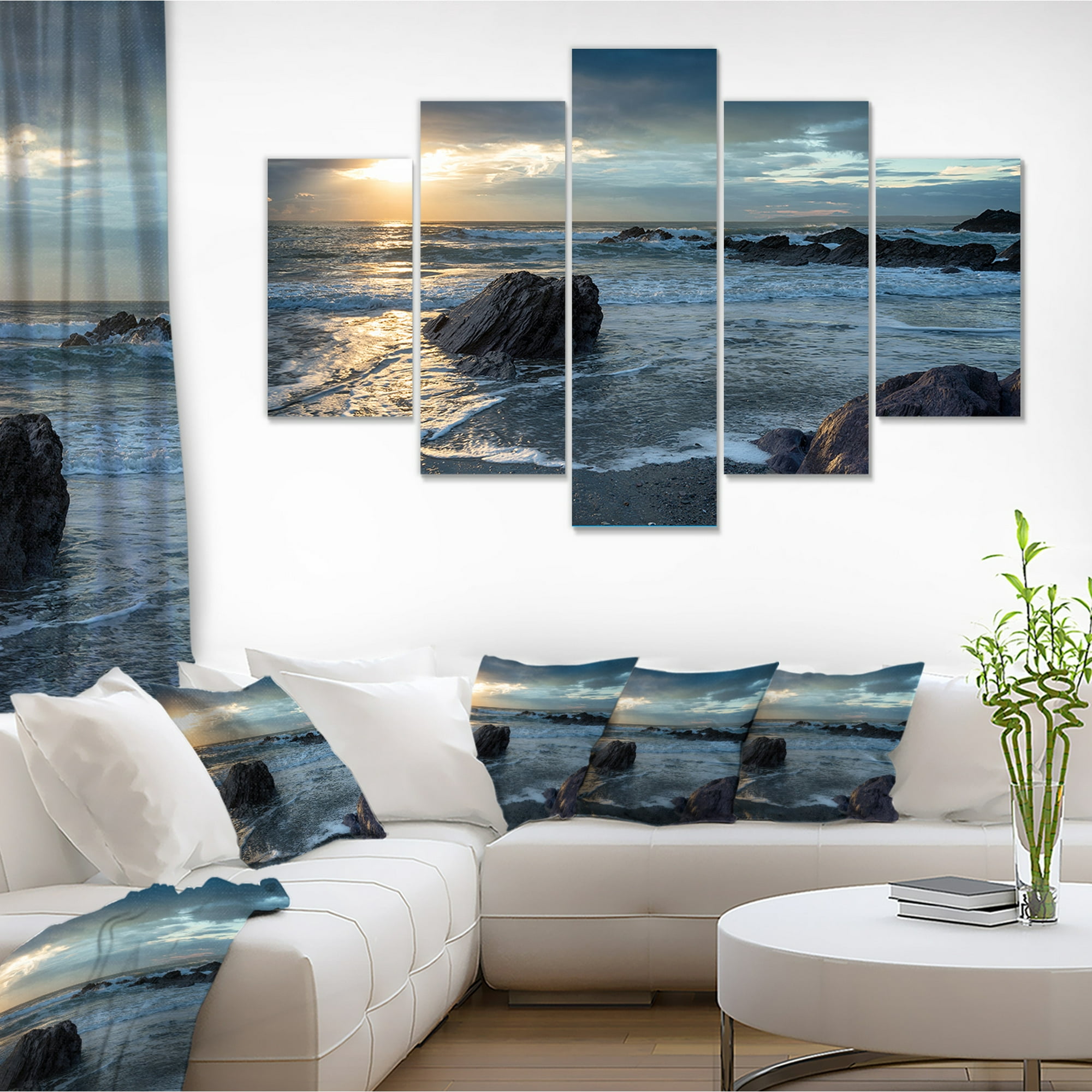 Sharrow Beach In Cornwall Seashore Canvas Art Print Walmart Canada