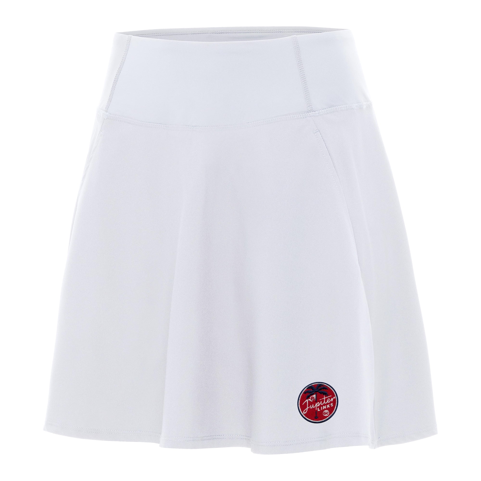 Women s Antigua White TGL Jupiter Links Golf Club Chip Skort