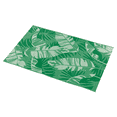 thumbnail image 4 of Mainstays 6 ft. x 9 ft. Green and White Polyweave Outdoor Rug, Palms, 4 of 9