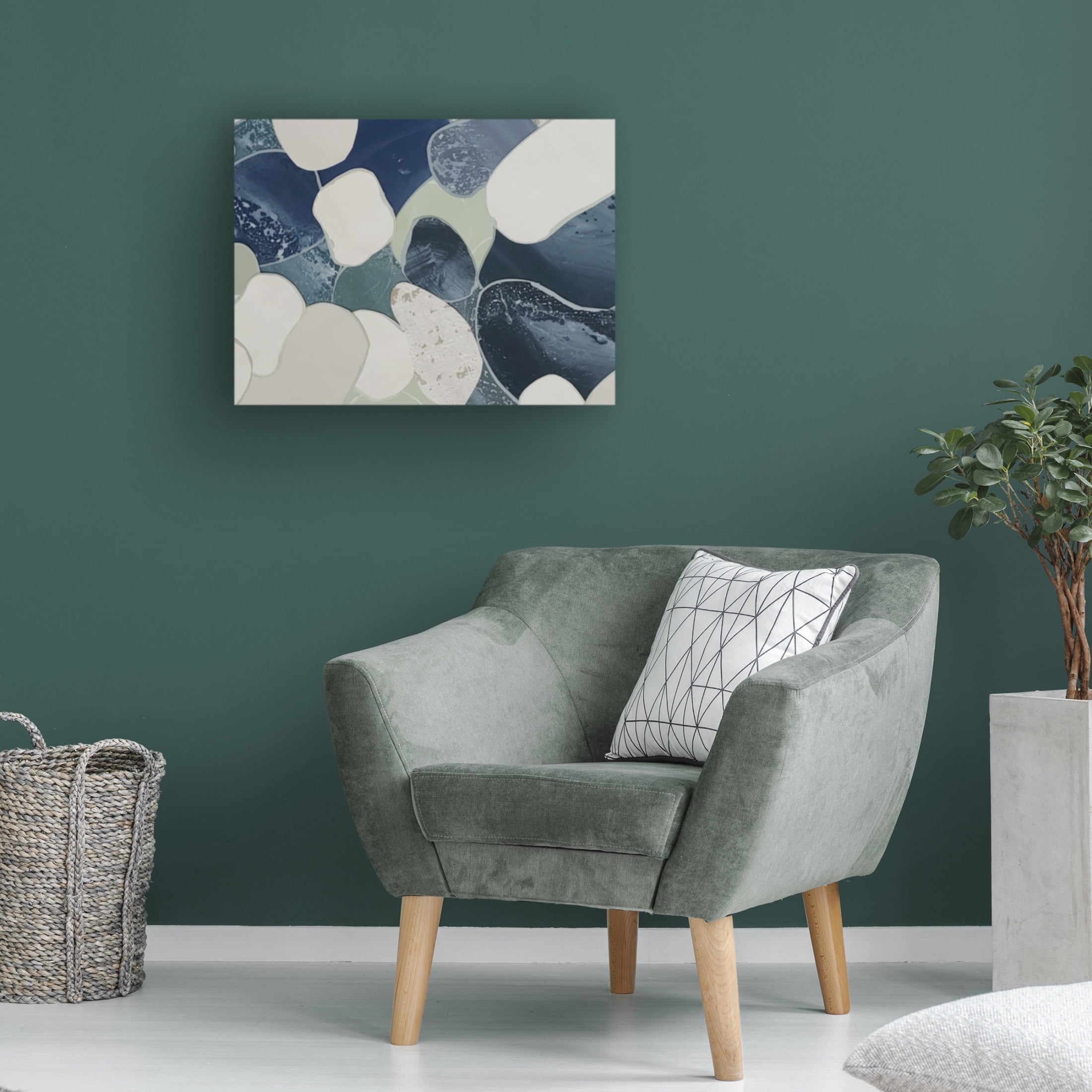 Trademark Fine Art Coco Good  Lily Pond Landscape II Canvas Wall Art