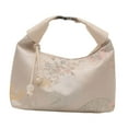 thumbnail image 3 of Crossbody Bags Purse Chic Dumpling Clutch Small Silk Embroidered Design for Women Travel Events, 3 of 9