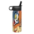 thumbnail image 2 of Tom and Jerry Kids Insulated Water Bottle With Straw - 18 Oz Stainless Steel Double Wall Vacuum Cup, Leakproof, Bpa Free, Suitable For Boys And Girls, 2 of 5