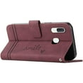 thumbnail image 3 of Campatible with Samsung Galaxy A20 Case, Galaxy A30 Wallet case with Card Holder Kickstand Magnetic Premium PU Leather Flip Shockproof Protective Case for Samsung Galaxy A20 / A30 Red Wine HX, 3 of 14