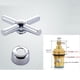 thumbnail image 5 of Manija de repuesto para grifo de lavabo con disco cerámico / Volante Manija cruzada de la válvula doble, 5 of 5