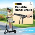 thumbnail image 4 of Zupapa Electric Scooter with Seat for Kids Ages 8-12, Foldable UL Certified Motorized Scooter 10 MPH Top Speed, 70-Minute Battery Life, 155 lbs Load Capacity, Black, 4 of 10