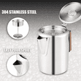 thumbnail image 2 of Percolateurs à Café pour Cuisinière de Camping, Cafetière Percolatrice en Acier Inoxydable Cafetière de Camping Extérieur 9 Tasses, 2 of 5