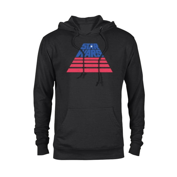 Star Wars Logo Broad Stripes July 4th Retro - Pullover Hoodie for Adults - Customized-Black
